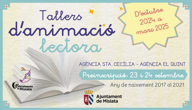 Slide. Talleres de Animación lectora 2024-2025