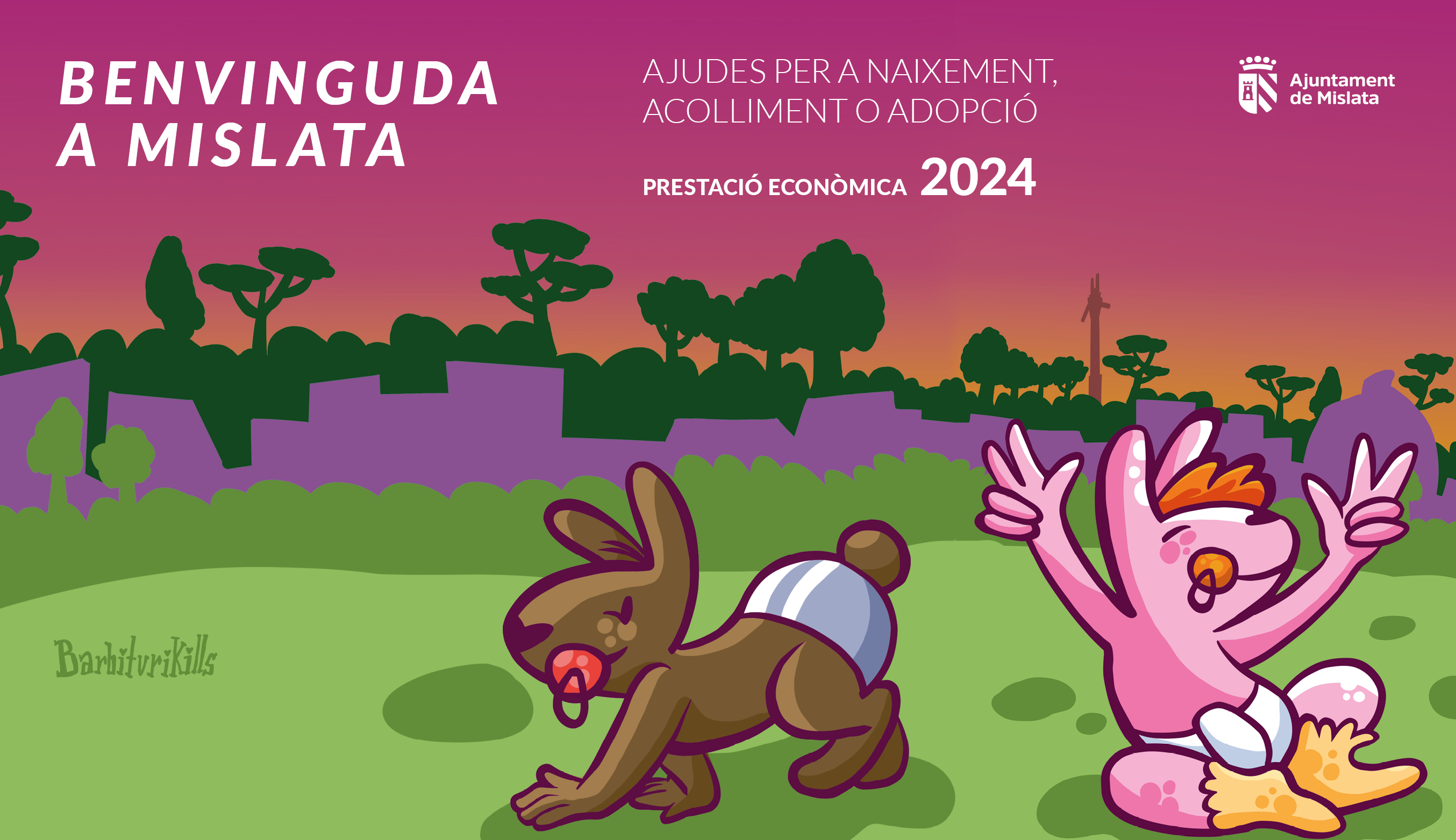 Banner. Ayudas para nacimiento, acogimiento o adopción para el ejercicio de 2024