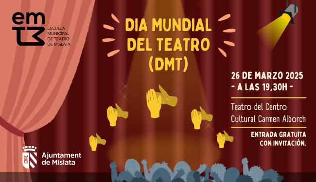 Banner. Día Mundial del Teatro - EMTM 2025